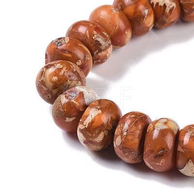 Dyed Synthetic Imperial Jasper Beads Strands G-P529-E01-A01-1