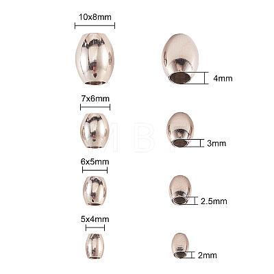 Barrel 304 Stainless Steel Spacer Bead KK-CJ0001-47-1