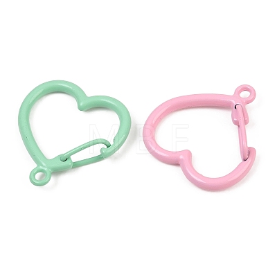 Baking Paint Alloy Key Snap Hook Clasps for Keychains FIND-T073-03M-1