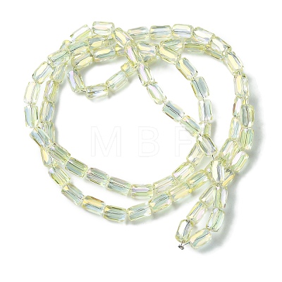 Electroplate Glass Beads Strands GLAA-Q101-02A-FR02-1