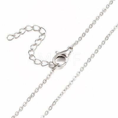 Iron Cable Chain Necklace Making MAK-I019-01B-P-1