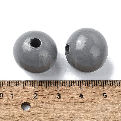 Wood Large Hole European Beads WOOD-D027-01M-1