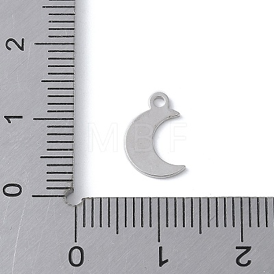 925 Sterling Silver Moon Charms STER-M099-03P-1