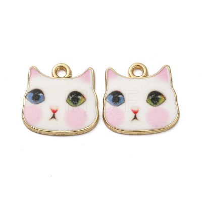 Alloy Enamel Pendants ENAM-V002-04G-1