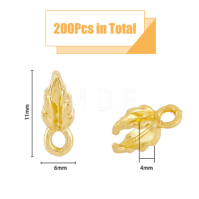 200Pcs Alloy Ice Pick Pinch Bails FIND-DC0002-82-1