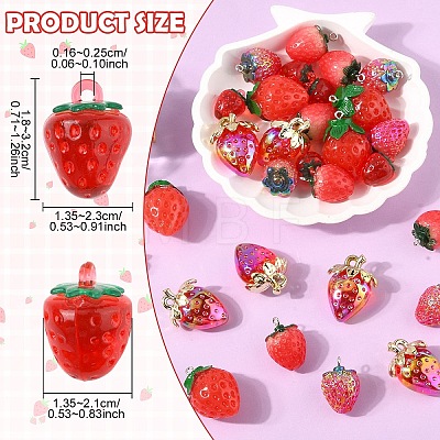 Strawberry Pendant Kits DIY-YW0016-23-1