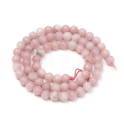 Natural Pink Opal Beads Strands G-G829-03-6mm-1