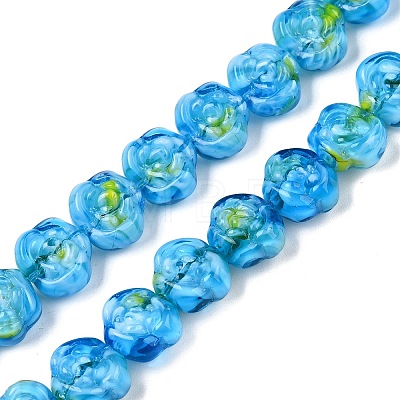 Handmade Lampwork Beads Strands LAMP-T021-26H-1