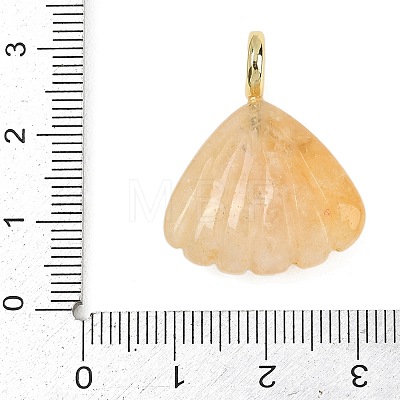 Natural Yellow Aventurine Carved Pendants G-G330-02G-04-1