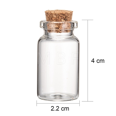 Glass Jar Glass Bottles Bead Containers AJEW-S074-02B-1
