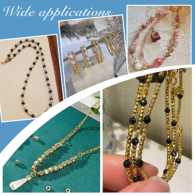 90Pcs 3 Styles Rack Plating Brass Spacer Beads KK-PH0012-66-1
