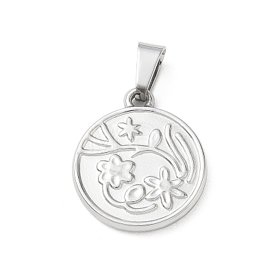 304 Stainless Steel Pendants SA-CBA34D4-03F-P-1