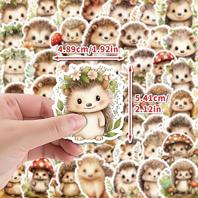 50Pcs PVC Self-Adhesive Stickers PW-WG98B28-01-1