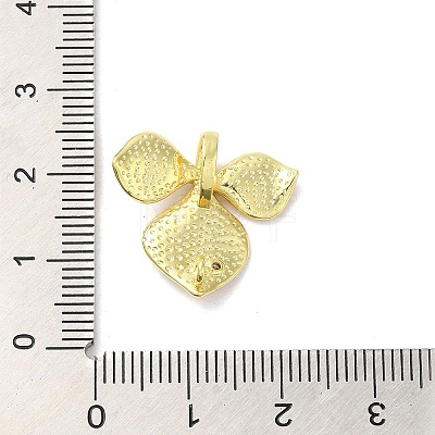 Rack Plating Brass Micro Pave Clear Cubic Zirconia Chandelier Connector Charms KK-F863-08G-1