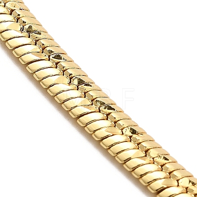 Rack Plating Brass Herringbone Chain Necklace BJEW-D058-01G-1