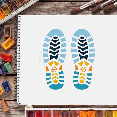 Large Plastic Reusable Drawing Painting Stencils Templates DIY-WH0202-111-1