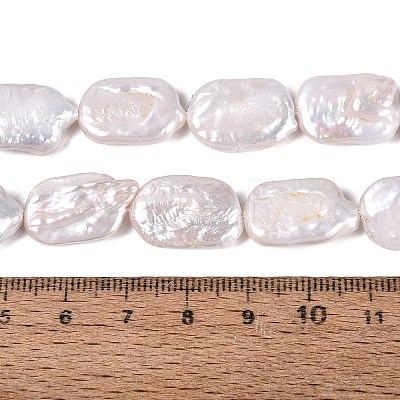 Natural Baroque Pearl Keshi Pearl Beads Strands PEAR-S020-D14-1