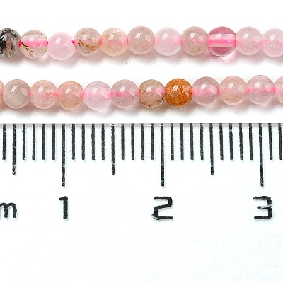 Natural Rutilated Quartz Beads Strands G-A097-B14-03-1