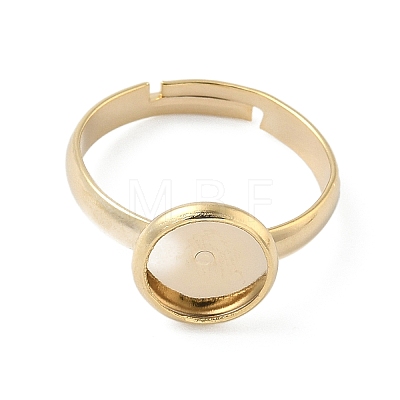 Adjustable Brass Pad Ring Setting KK-K414-08G-1
