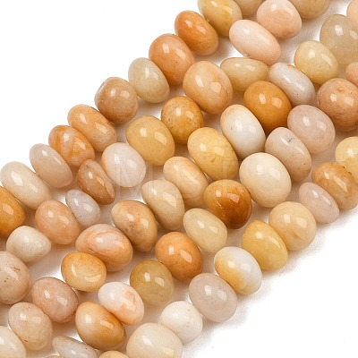 Natural Yellow Jade Beads Strands GG-CBACF26-A02-01-1