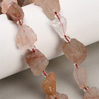 Natural Hematoid Quartz/Ferruginous Quartz Beads Strands GG-CBA0B77-A30-03-1
