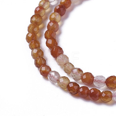 Natural Agate Beads Strands G-F596-35-2mm-1