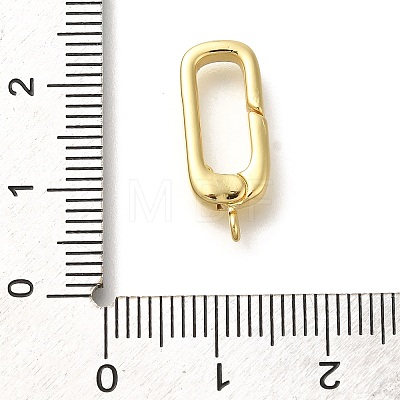 Rack Plating Oval Brass Spring Gate Rings LS-KK-Z086-53G-04-1