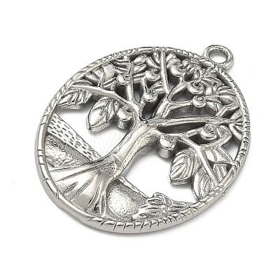 304 Stainless Steel Pendants STAS-P446-11P-1