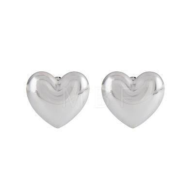 Heart 304 Stainless Steel Stud Earrings AO8083-9-1