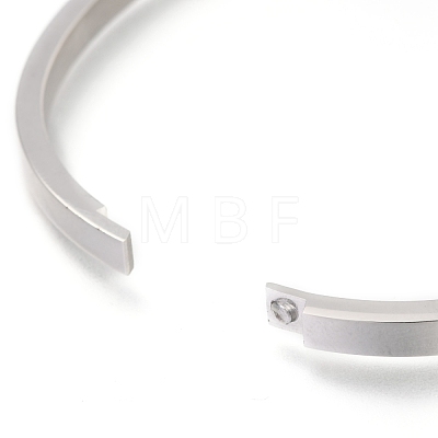 Non-Tarnish 304 Stainless Steel Bangles STAS-I169-03C-P-1