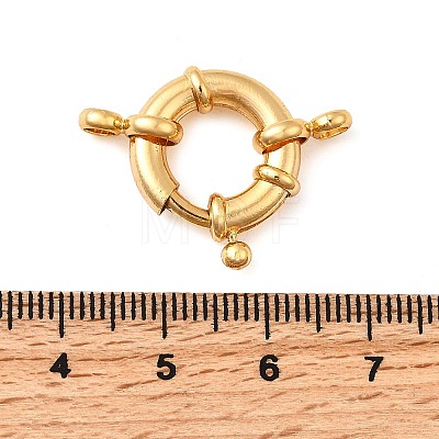 Brass Spring Ring Clasps KK-D407-01G-E-1