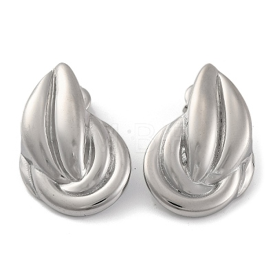 Non-Tarnish 304 Stainless Steel Stud Earrings for Women EJEW-N054-15P-1