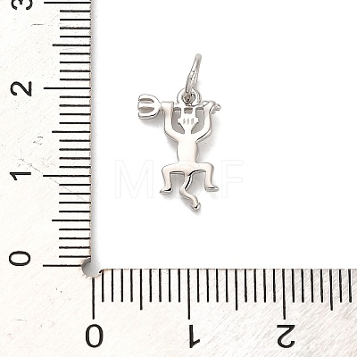 925 Sterling Silver Long-tailed Devil Charms STER-R010-02P-1