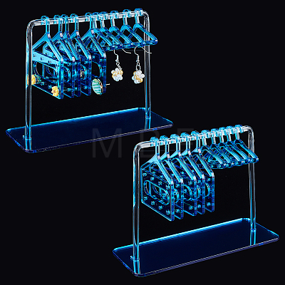   2 Sets Acrylic Earring Display Hanger Rack EDIS-PH0001-42B-1