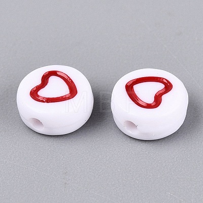 Opaque Acrylic Beads AC-N167-02A-1