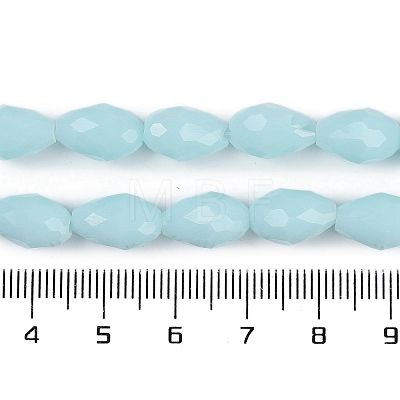 Opaque Solid Color Imitation Jade Beads Strands GLAA-N005-P6mm-D11-1