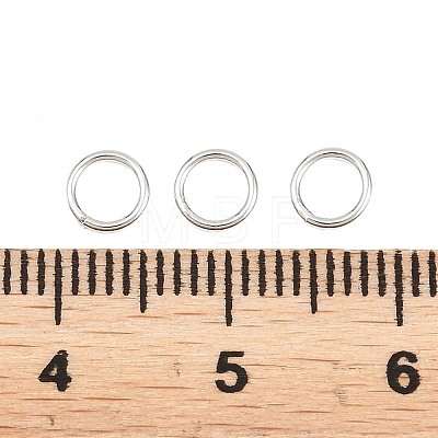 Brass Closed Jump Rings KK-D257-01P-04-1
