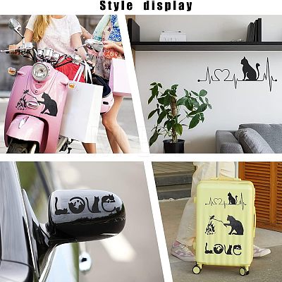 6Pcs 3 Style Waterproof 3D PVC Wall Stickers DIY-FH0003-61-1