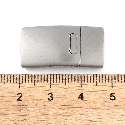 Tarnish Resistant 316 Stainless Steel Magnetic Clasps with Glue-in Ends STAS-Q211-45-01-1