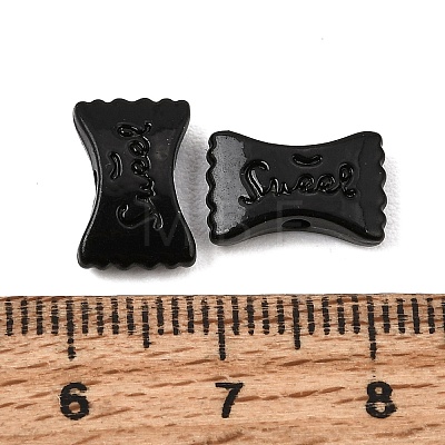 Alloy Enamel Beads AL-CBAA4B4-01-1