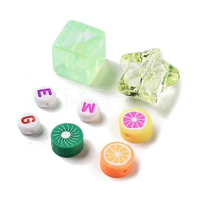 DIY Candy Color Beaded Pendant Decoration Making Kits DIY-P081-B07-1