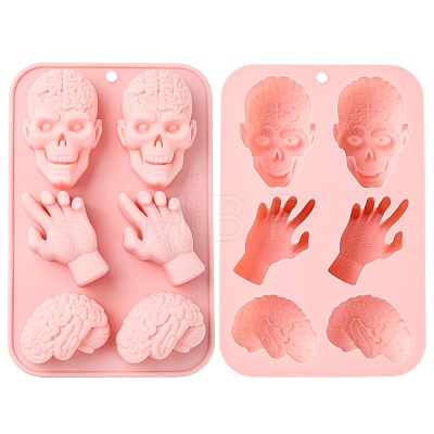 Skull Hand Brain Shaped Silicone Molds ST-CJ0043-058-1