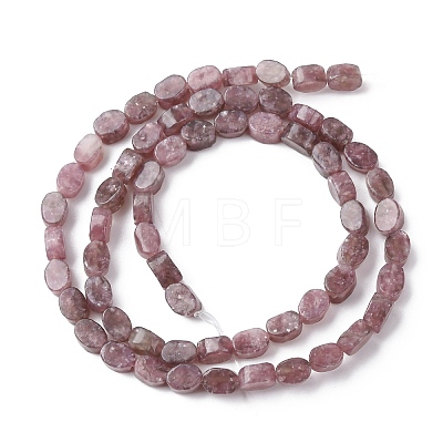 Natural Lepidolite/Purple Mica Stone Beads Strands G-H343-A01-01-1