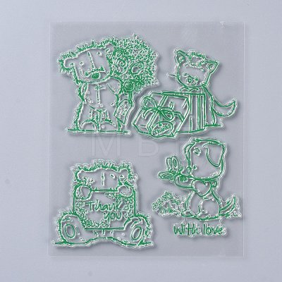 Silicone Stamps X-DIY-K018-D04-1
