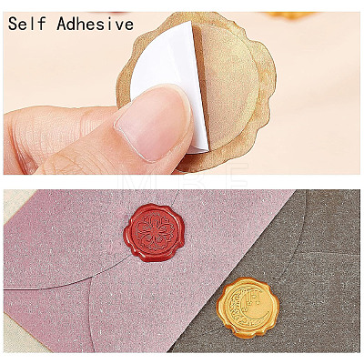 CRASPIRE Adhesive Wax Seal Stickers DIY-CP0010-58A-1