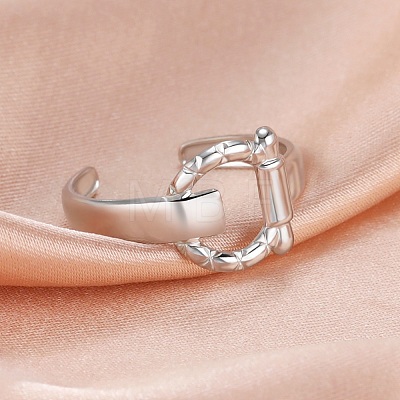 304 Stainless Steel Open Cuff Rings RJEW-H213-03P-1