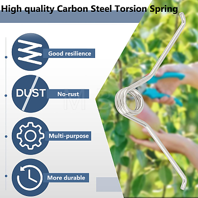 BENECREAT 24Pcs High Carbon Steel Torsion Spring FIND-BC0005-25-1