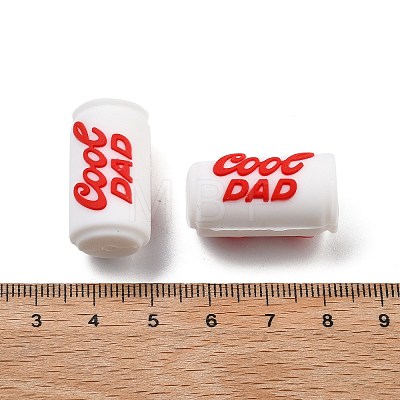 Father's Day Silicone Beads SIL-V006-02C-1