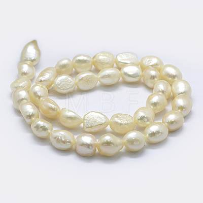 Natural Cultured Freshwater Pearl Beads Strands PEAR-K004-03C-01-1