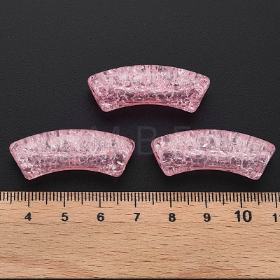 Transparent Crackle Acrylic Beads CACR-S009-001B-N26-1